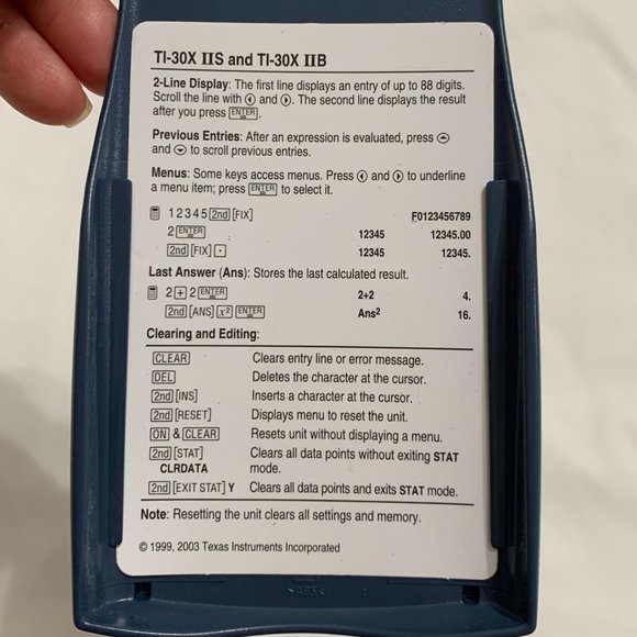 Texas Instruments TI-30X IIS 2-Line Scientific Calculator. - Picture 8 of 13